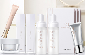 3 in 1 Legend Age Emulsion Spray/ Cleansing Mousse/ Advanced Hydrating Mask/ Radiance Eye Cream /Super-hydrating Cream / Whitening Sunscreen can give you the best skin care and hydrate,  lock the moisture in your skin, buy more to save