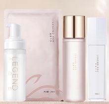 Load image into Gallery viewer, 3 in 1 Legend Age Emulsion Spray/ Cleansing Mousse/ Advanced Hydrating Mask/ Moisturizing Toner can hydrate and lock the moisture in your skin, easy to apply
