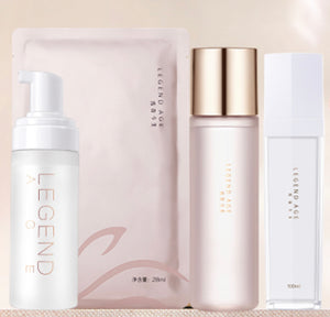 3 in 1 Legend Age Emulsion Spray/ Cleansing Mousse/ Advanced Hydrating Mask/ Moisturizing Toner can hydrate and lock the moisture in your skin, easy to apply