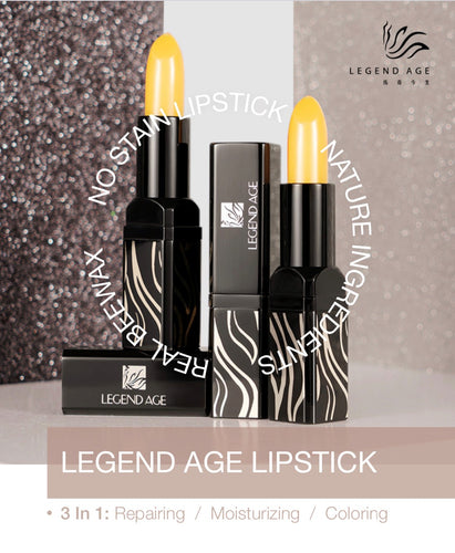 Legend Age healthy color changing Lipstick / Lip Balm, deep moisturize lips and show red or pink colors by nature plant extracts, real beeswax, vitamin E oil