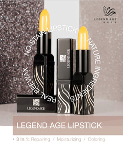 Legend Age healthy color changing Lipstick / Lip Balm, deep moisturize lips and show red or pink colors by nature plant extracts, real beeswax, vitamin E oil